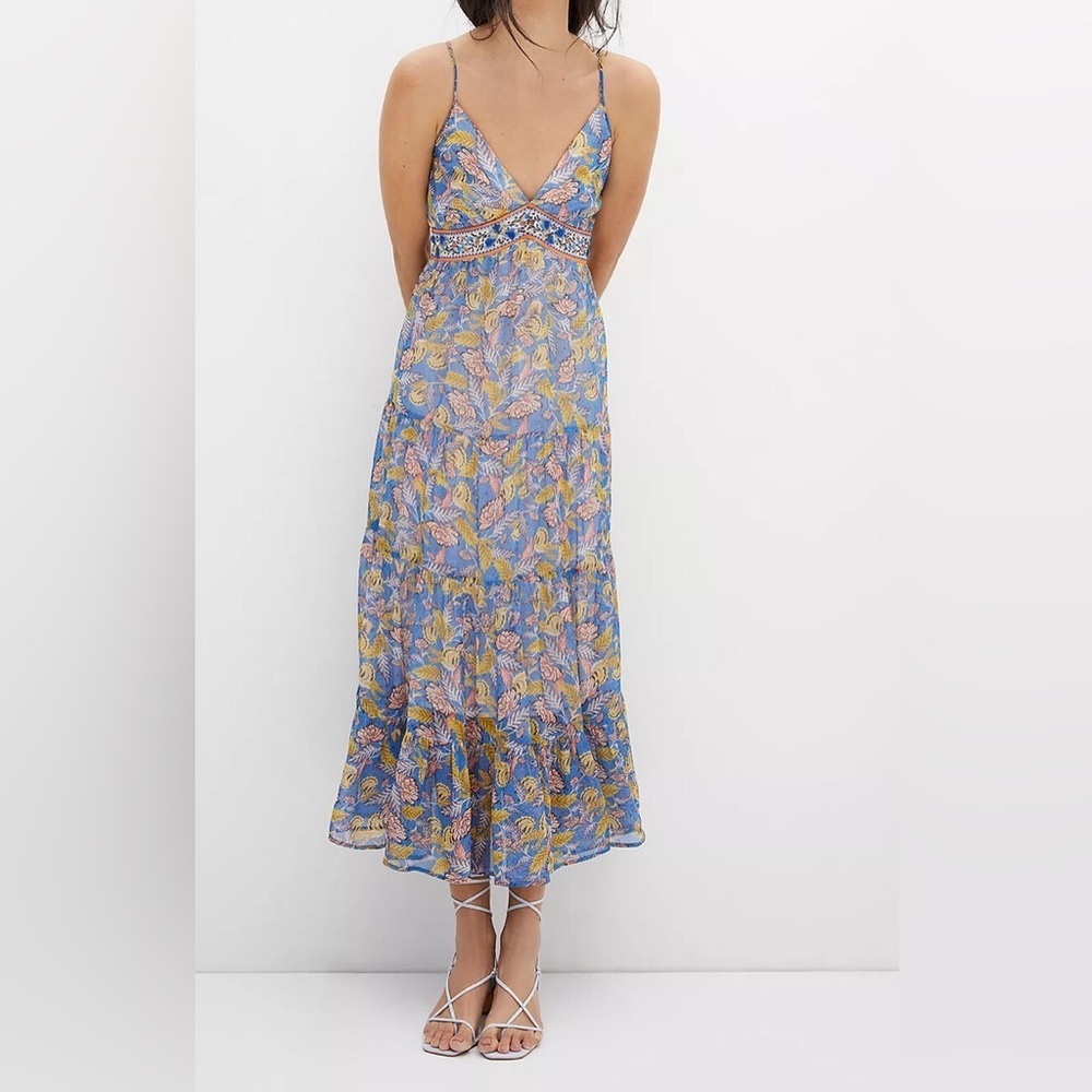 Anthropologie Verb by Pallavi Singhee Vineyard Tiered Maxi Dress. Size 10
